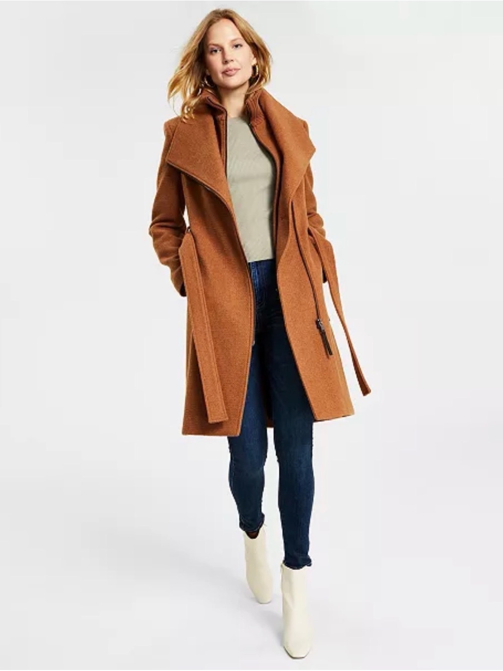 Elegant Brown Women’s Calvin Klein Coat